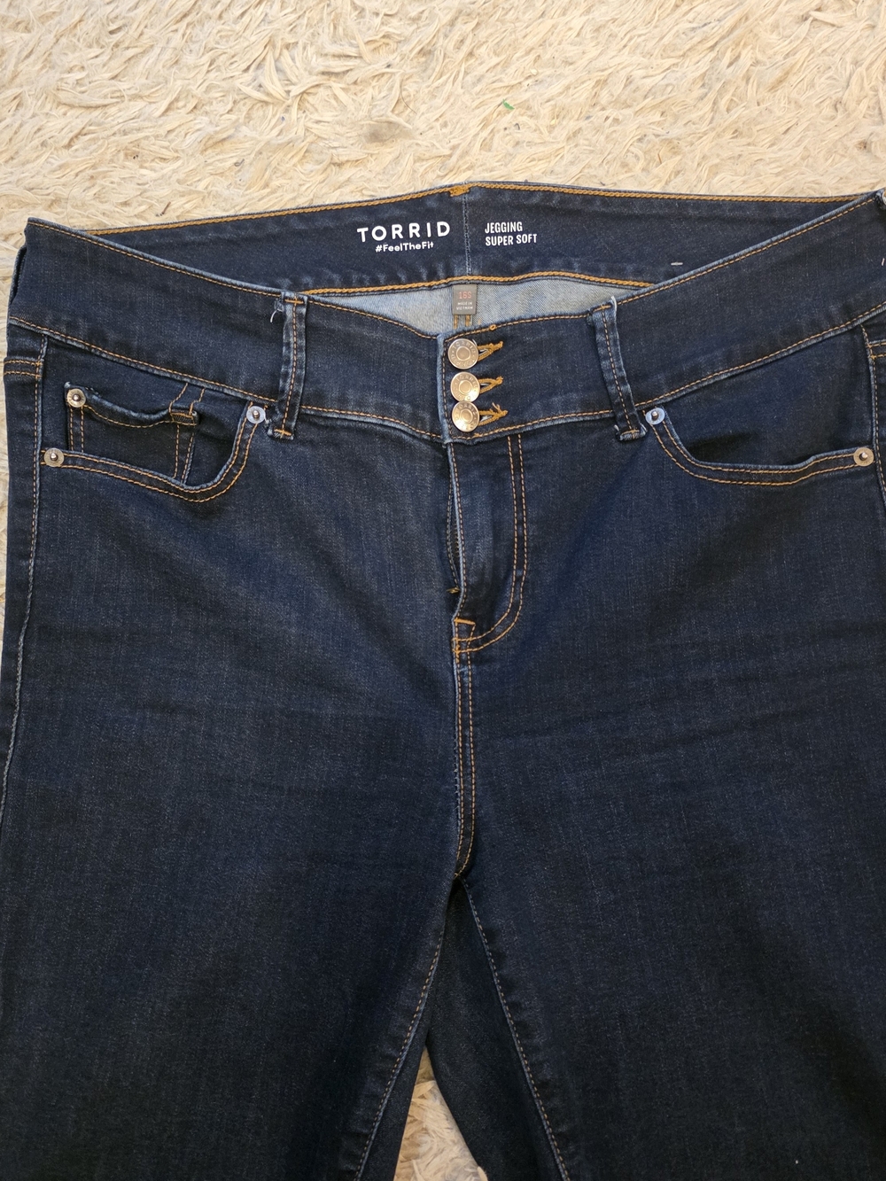 Torrid Dark Wash Jegging Jeans - Dark Blue